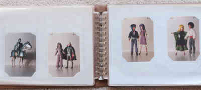 Sample of doll clothing photo albums